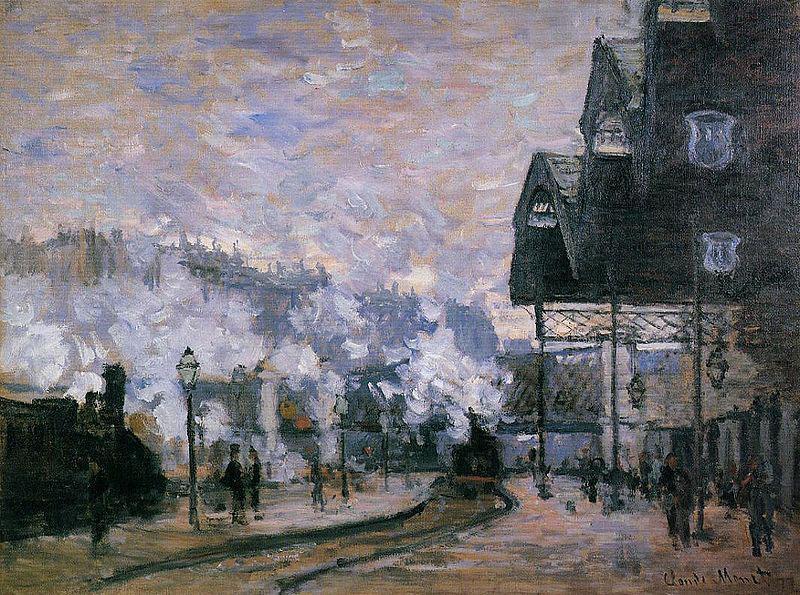 Claude Monet Saint-Lazare Station, the Western Region Goods Sheds China oil painting art